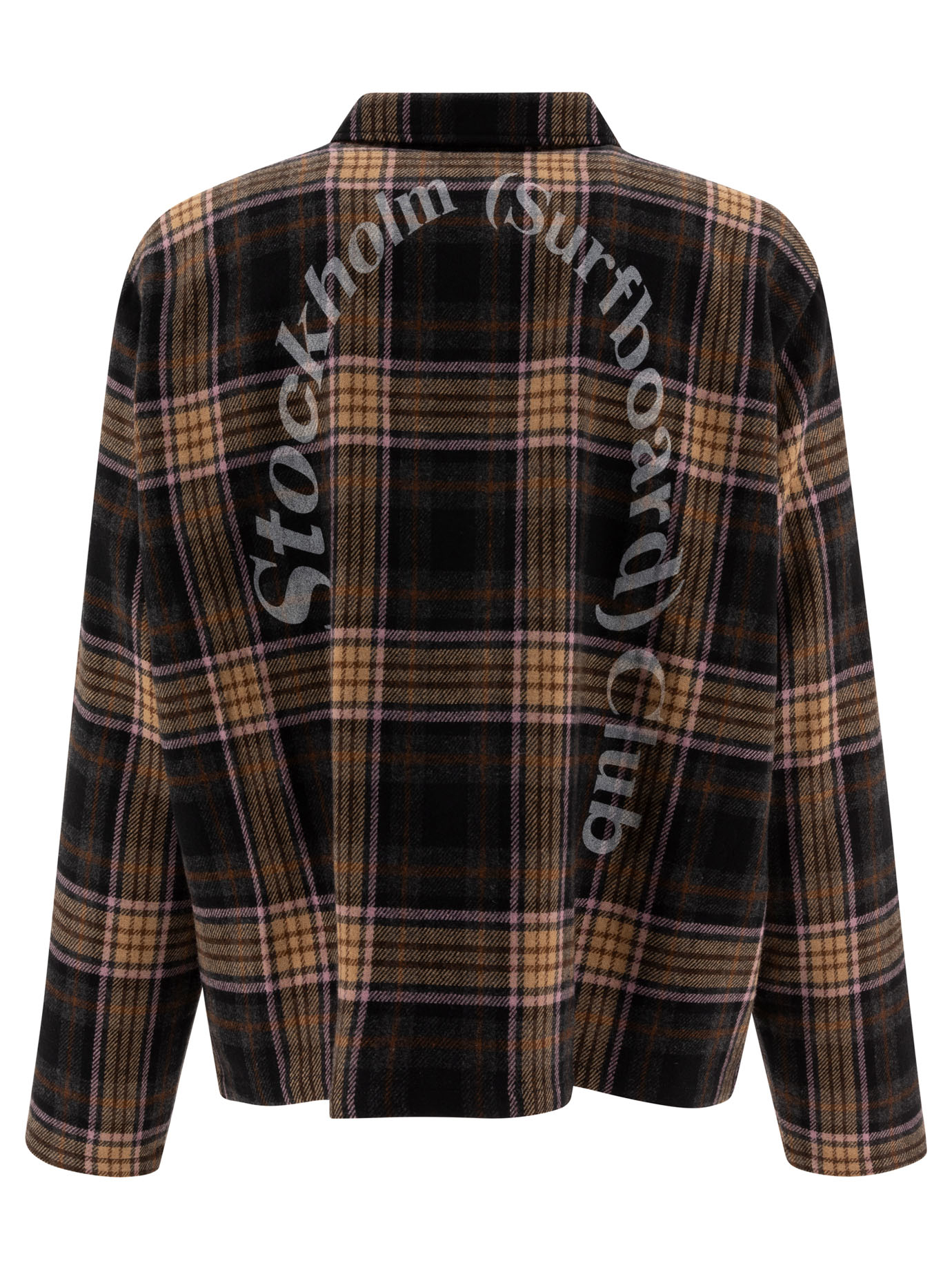 STOCKHOLM SURFBOARD CLUB Brown Check overshirt